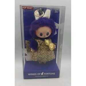 Popmart Labubu Vinyl Plush Genuine Pronounce Wings of Fortune Unopened